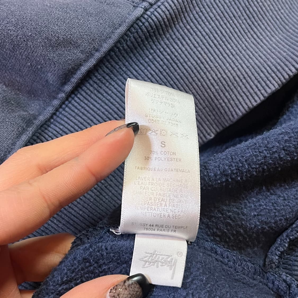 STÜSSY 스투시 빅로고 후드집업 상품이미지8