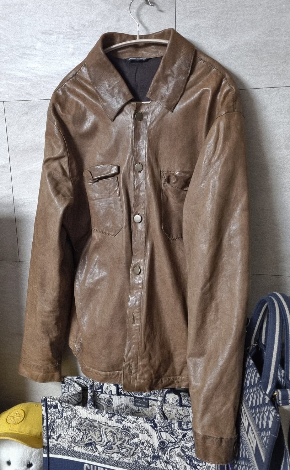 정품) 빠니깔레 레더 자켓  상품이미지2