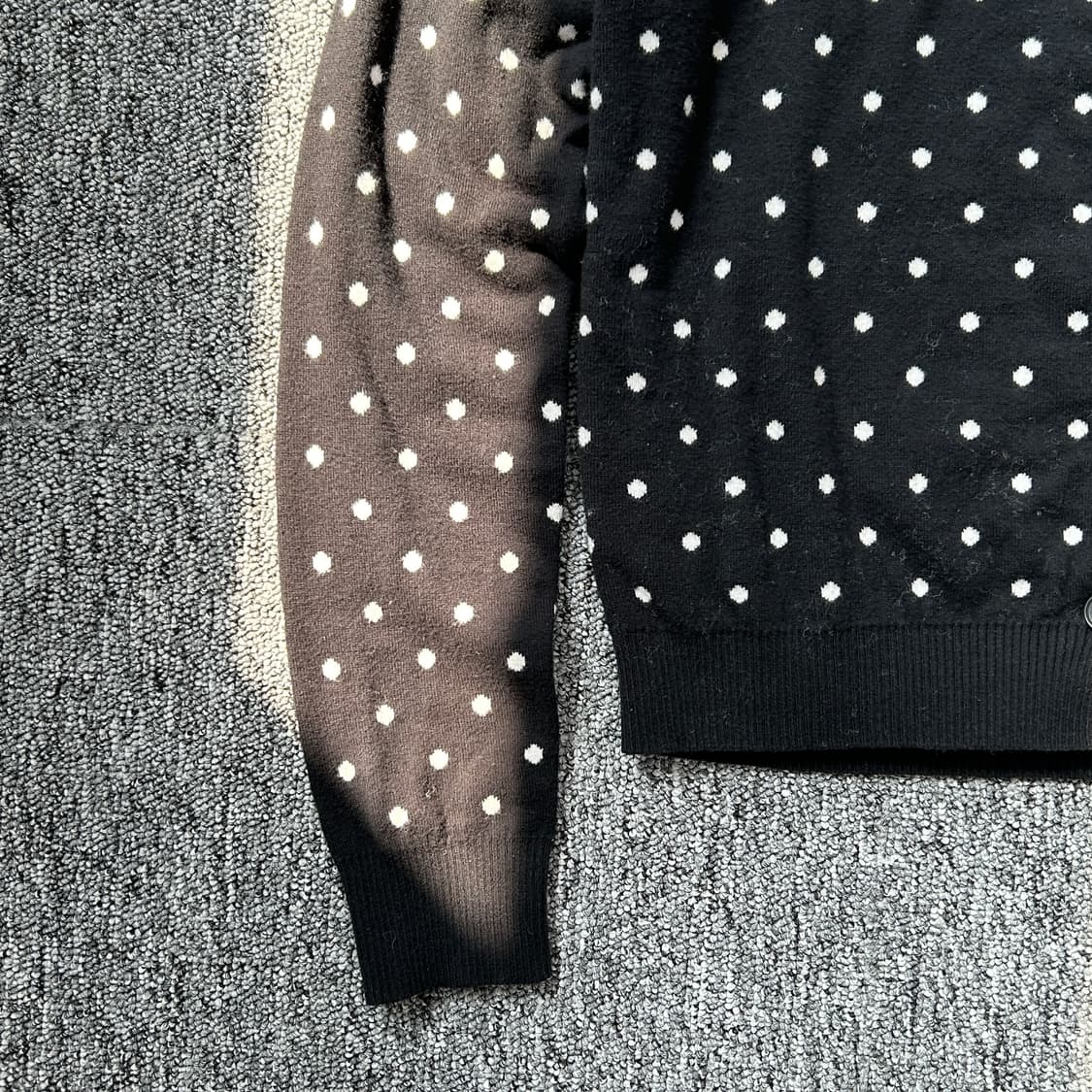 빈티지 땡땡이 도트 레이어드 가디건 상품이미지3