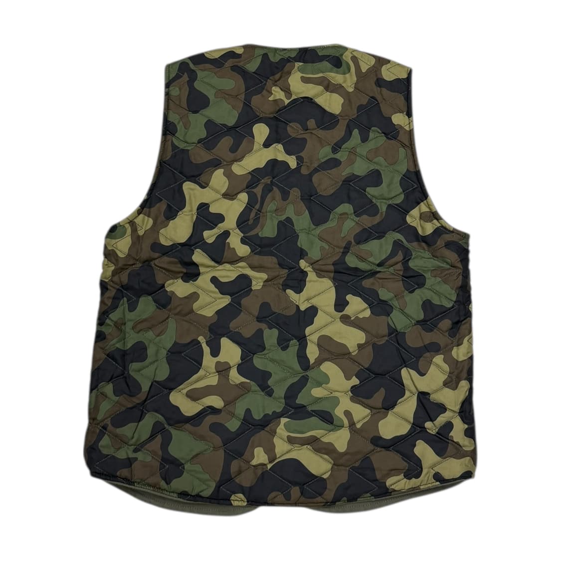 87MM mmlg 카모 퀄팅 카키 리버서블 양면 조끼 베스트 M 상품이미지2