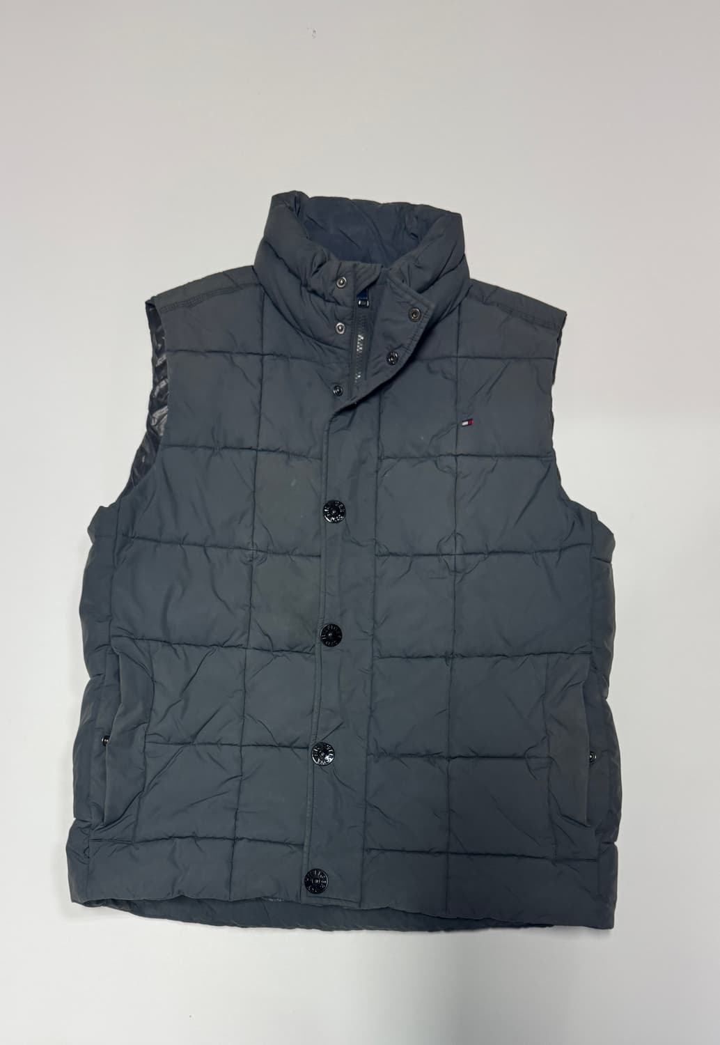 타미힐피거 빈티지 그레이 패딩 조끼 L 상품이미지1