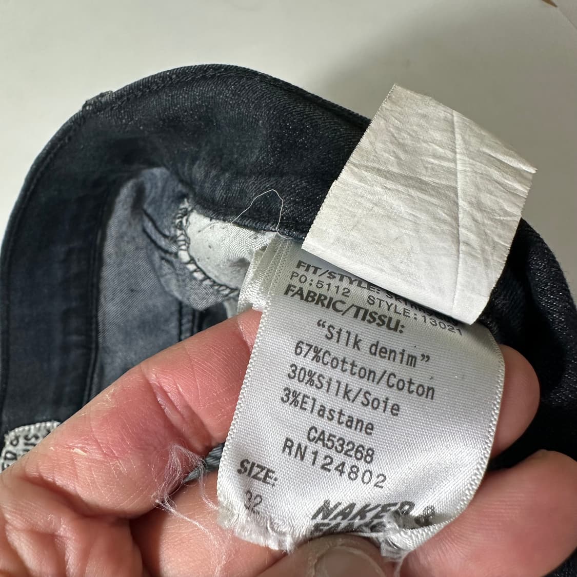 32 M 네이키드페이머스 스키니핏 타이다이워시드 데님팬츠 상품이미지7