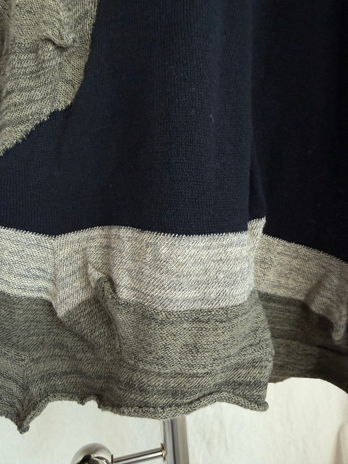 JI U (慈雨) 니트 반팔 탑 상품이미지4