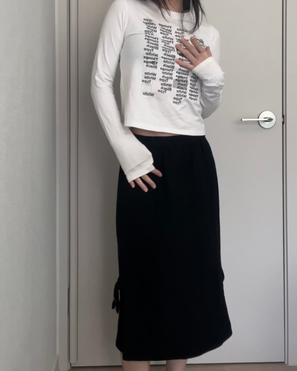 black belt point midi skirt 상품이미지6