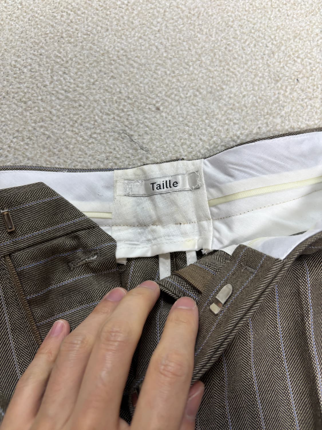 타일레(Taille) 카나비 스트라이프 팬츠 1사이즈 상품이미지3