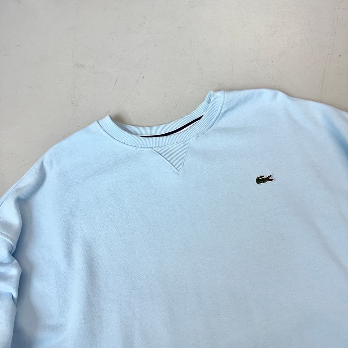 라코스테 하늘색 맨투맨 상품이미지3