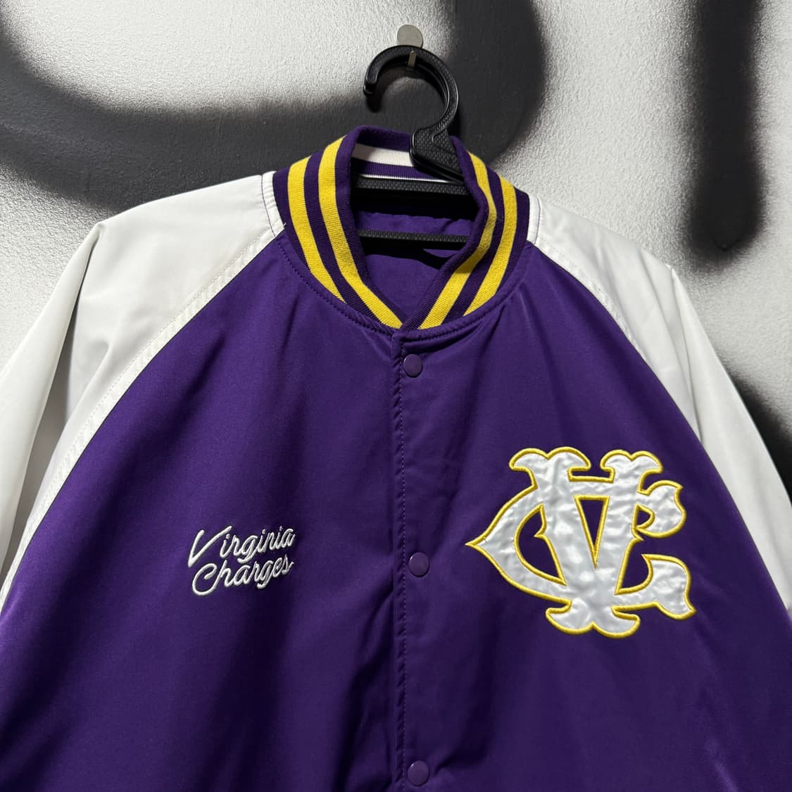 VTG 빈티지 올드스쿨 리버시블 자수 바시티 자켓 상품이미지3