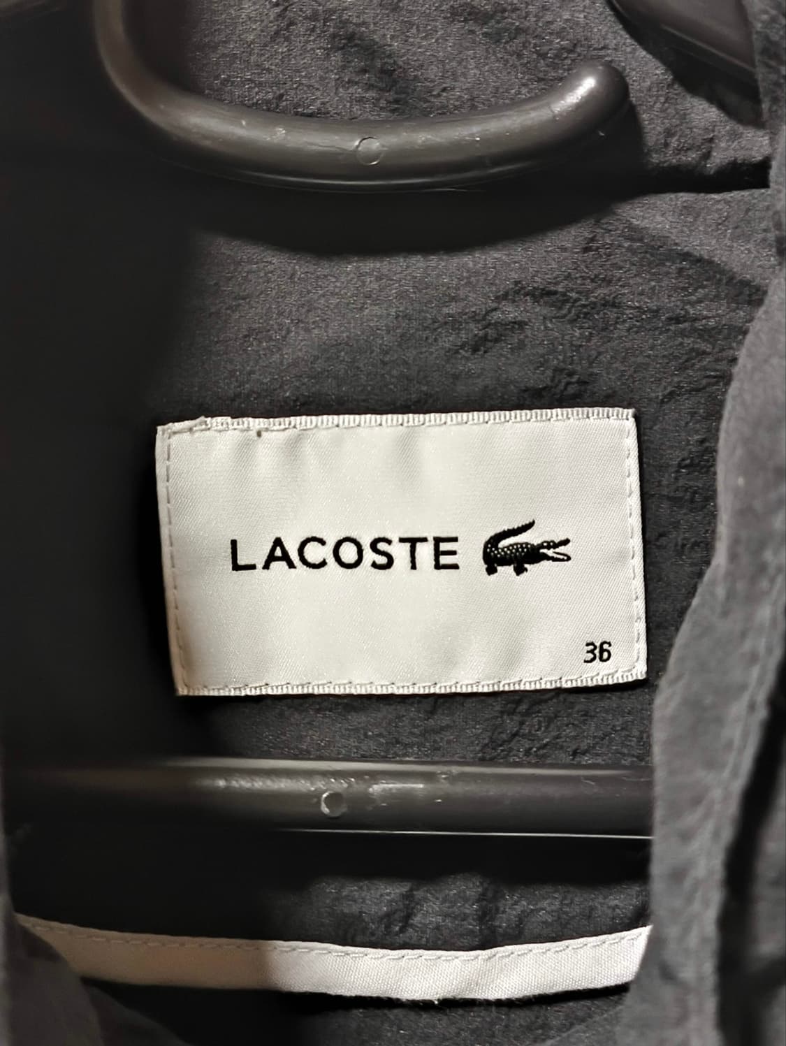 36 라코스테 여성 하이넥 스트레치 중기장 자켓 상품이미지2