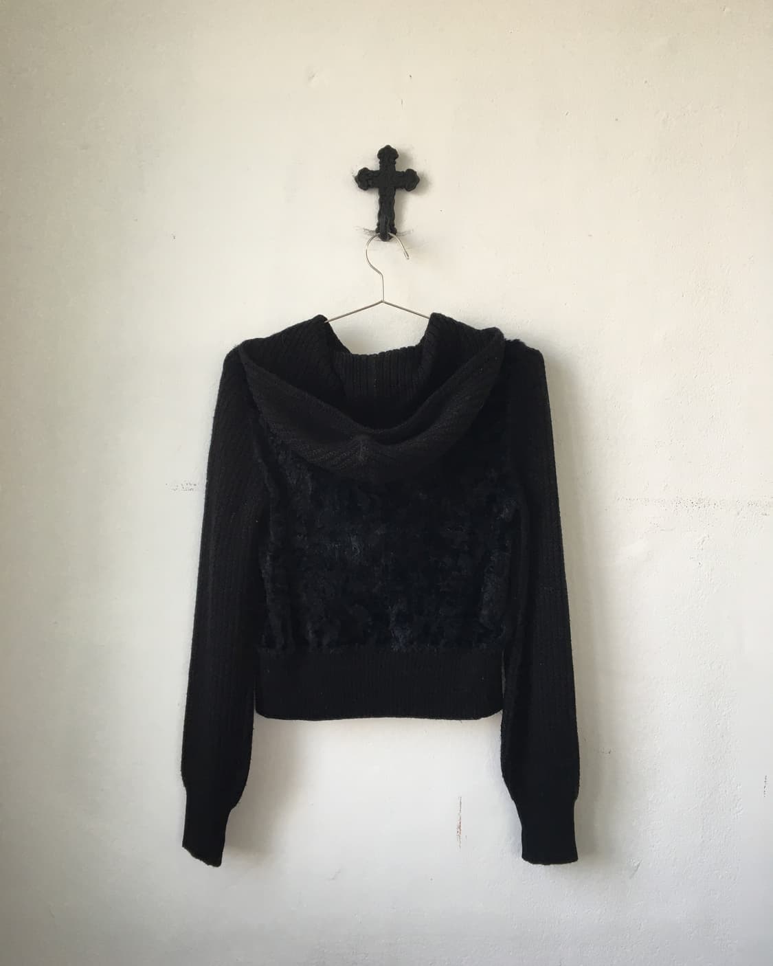 Fake fur layered hood zip up 상품이미지4