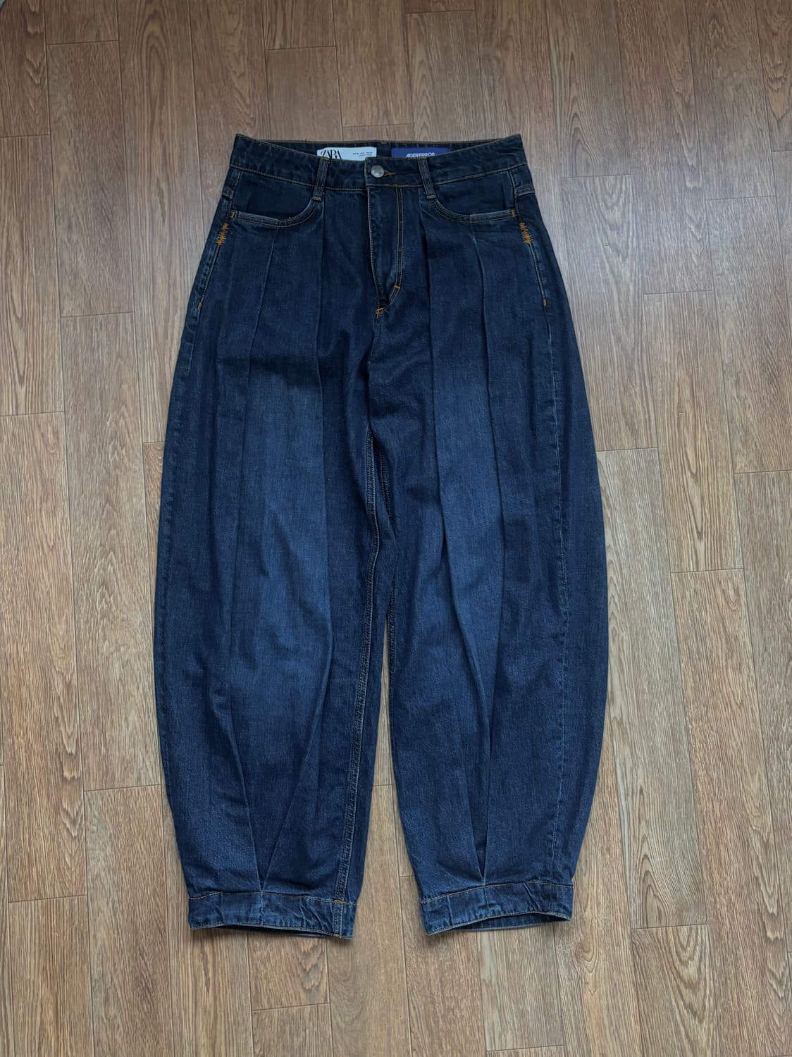 [38] 자라x아더에러 와이드 레그 진 블루 상품이미지2