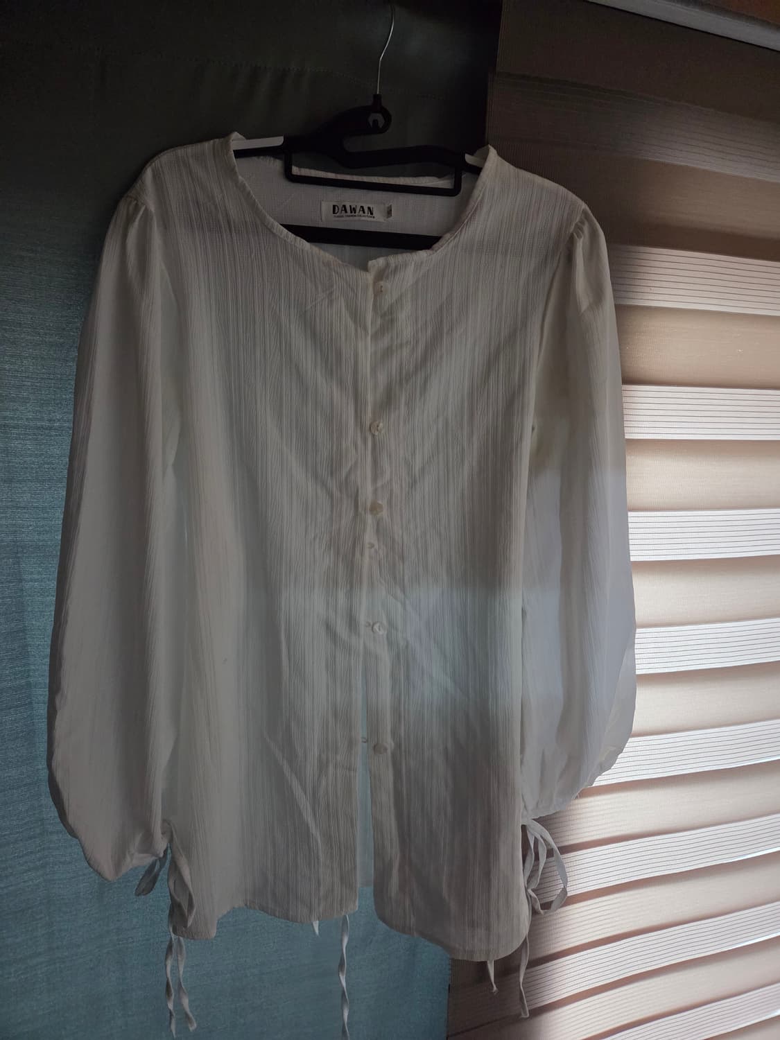 5천원 급처! 빈티지 허리 스트링 퍼프 블라우스 모리걸 청순 뒤 허리조절 상품이미지1