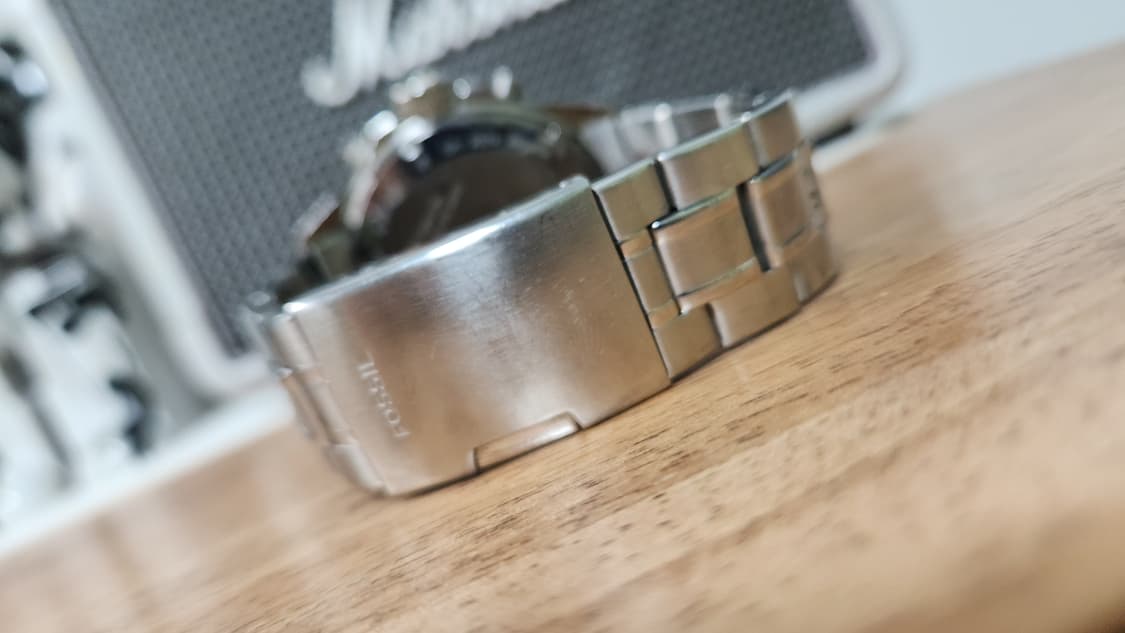 # 파슬 크로노그래프 화이트 다이얼 남성명품 메탈시계 급처 상품이미지6