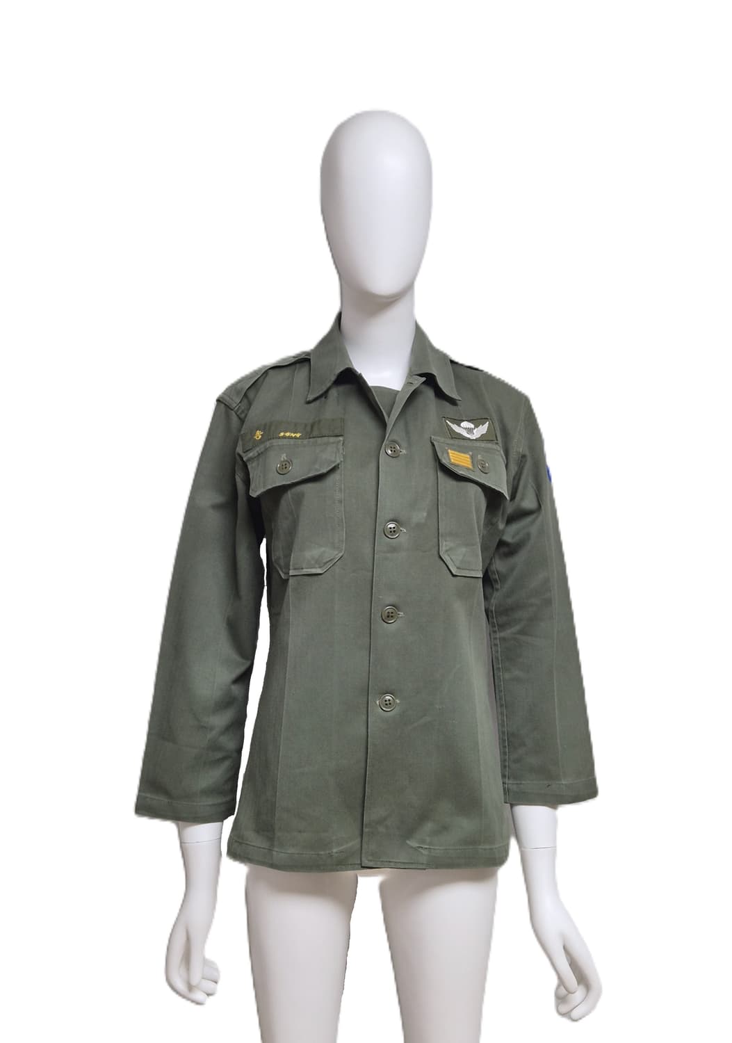 육군 구형 수도군단 병장 민무늬 전투복 상의 자켓 (XS) 상품이미지1