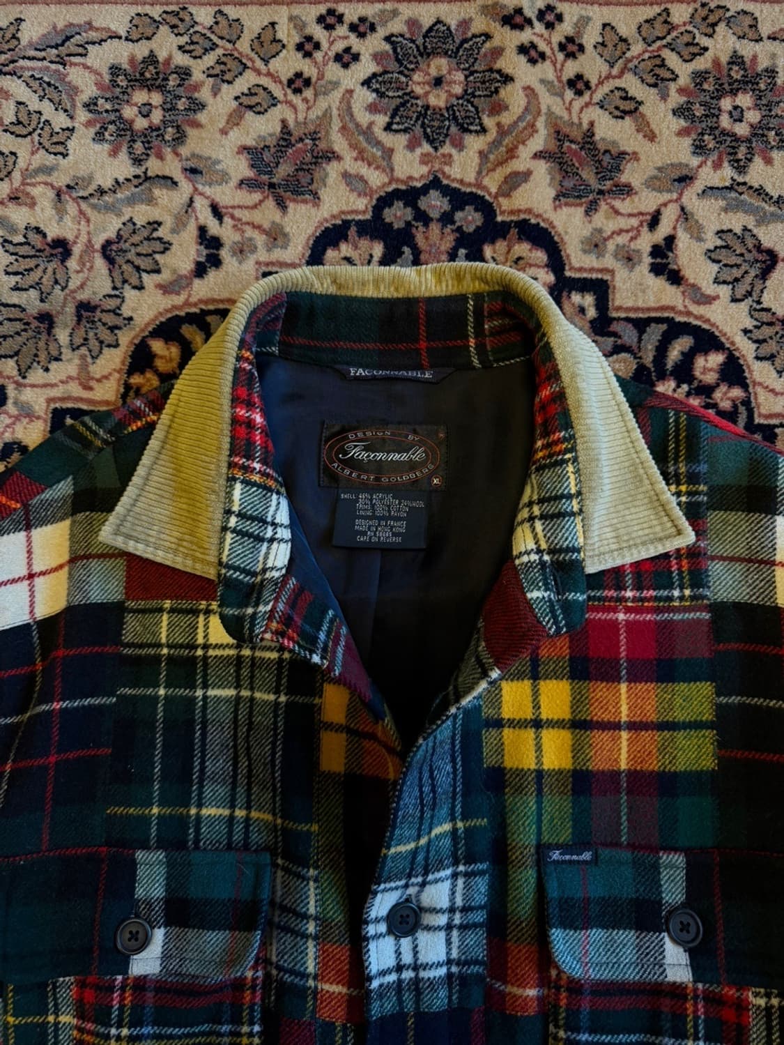 파쏘나블 패치워크 아웃도어 셔츠 남성105 상품이미지2