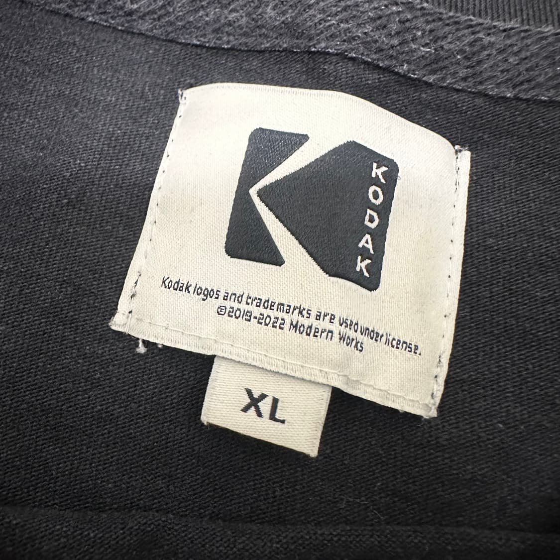 KODAK 코닥 반팔티셔츠 블랙 XL 상품이미지3