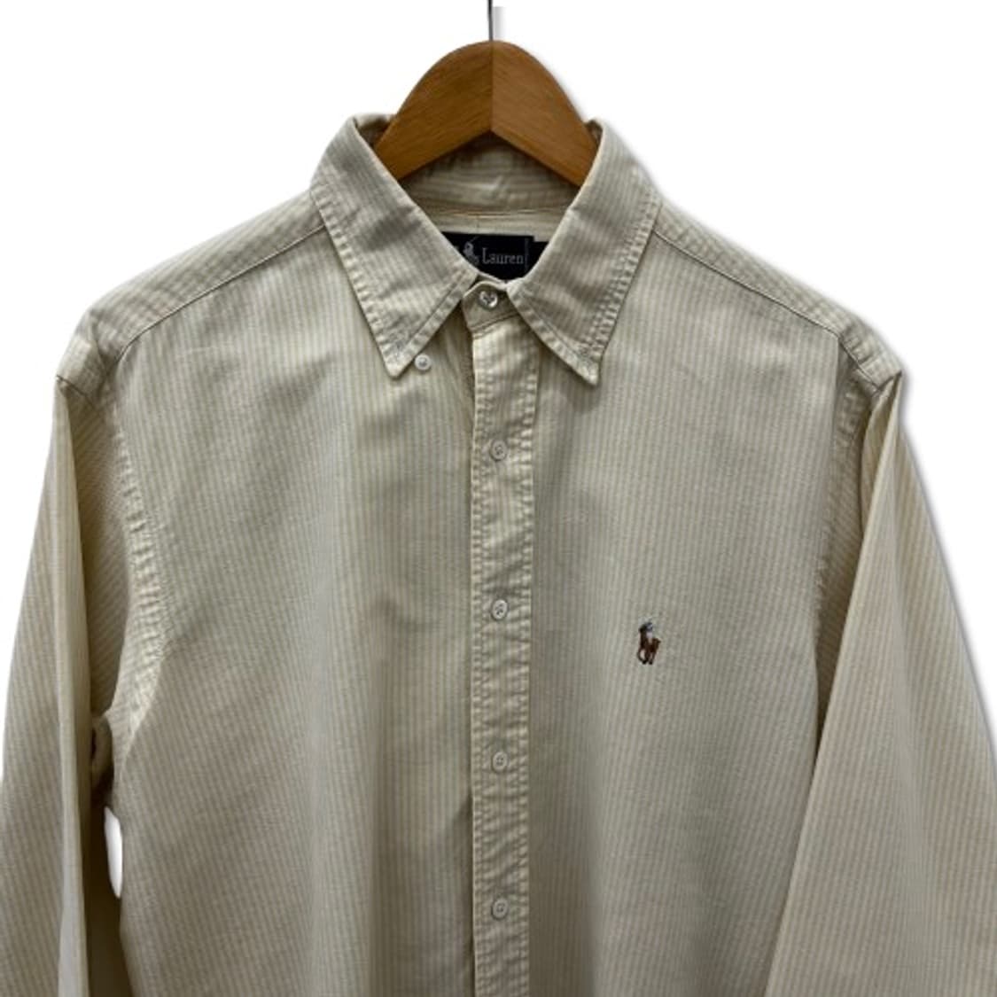 랄프로렌 옐로 스트라이프 코튼 셔츠 상품이미지3