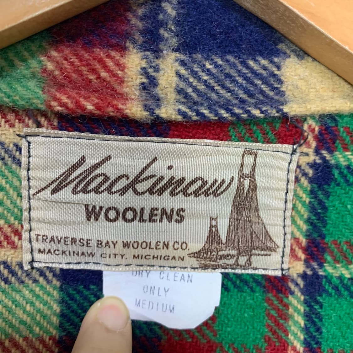 JPN 일본 빈티지 체크 셔츠 봄버 자켓 점퍼 M 상품이미지6