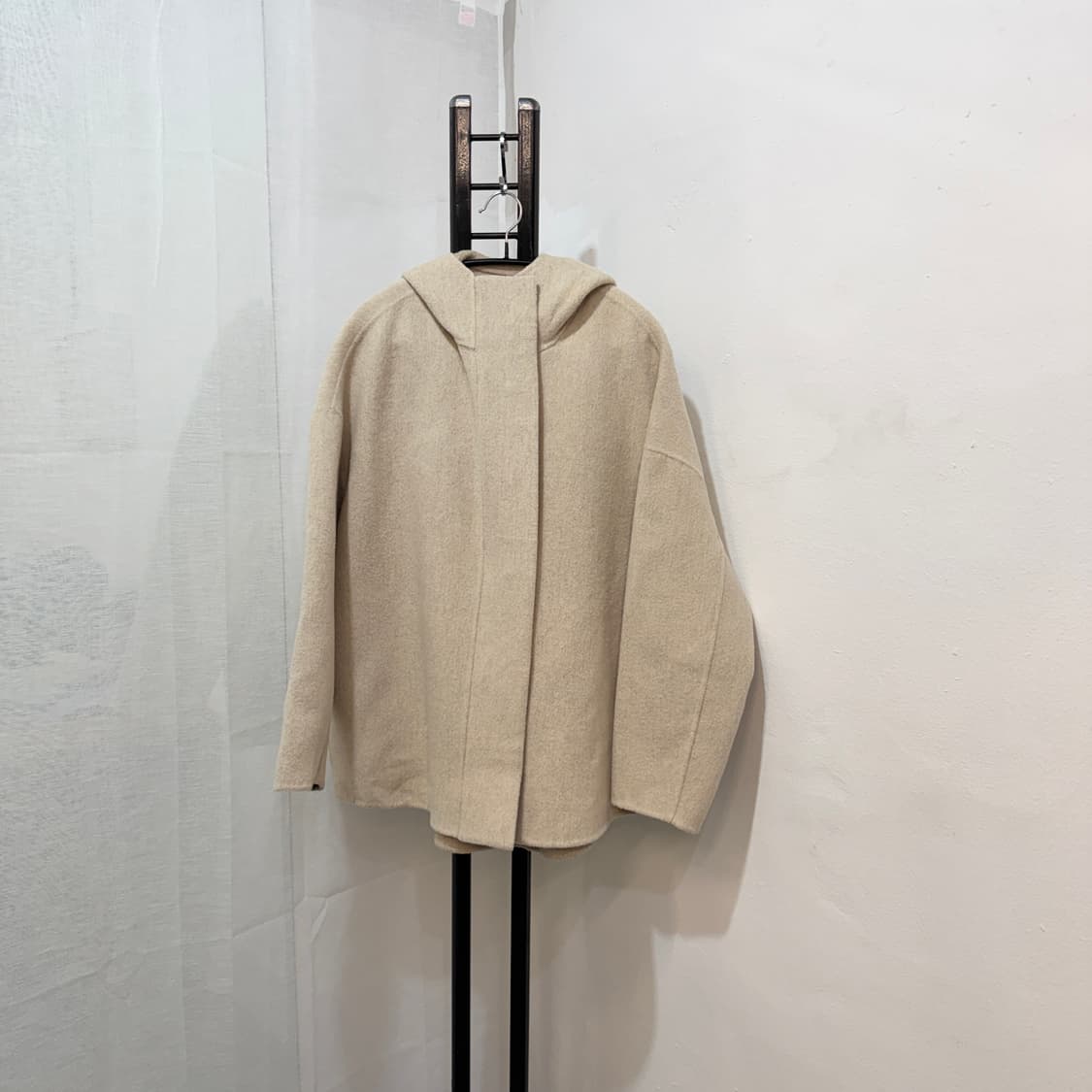 바이민 후드 핸드메이드코트 하프코트 반코트 4004 상품이미지1