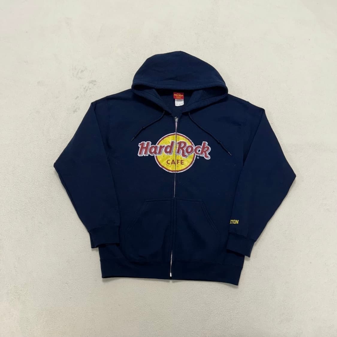 Hard Rock Cafe navy hood zip-up 상품이미지4