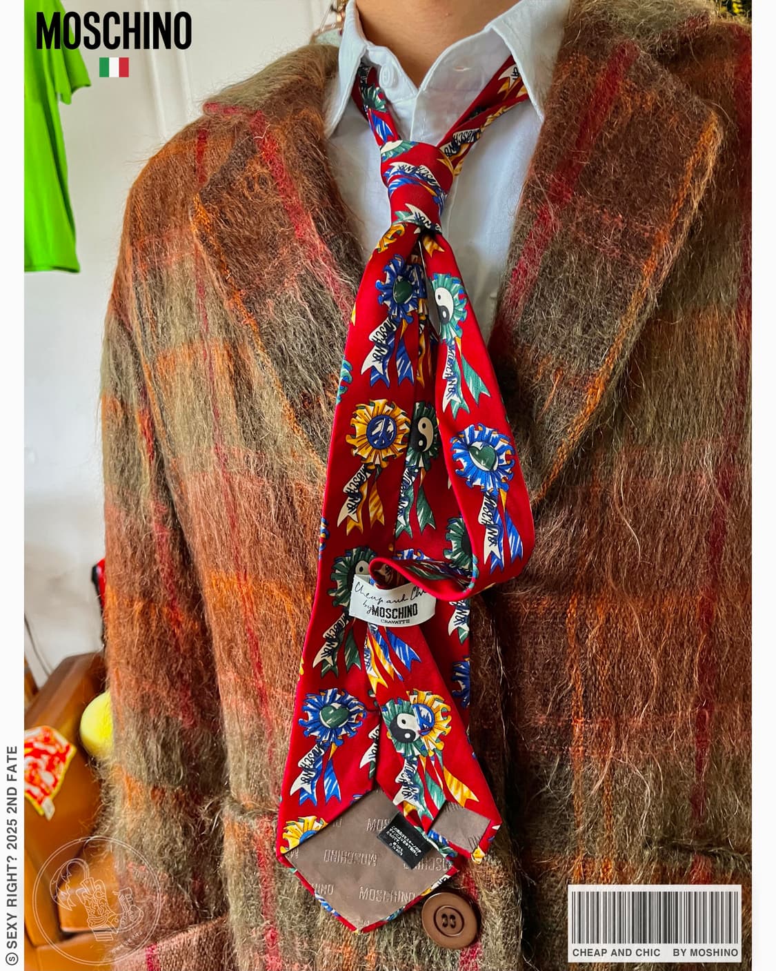 90-00s Cheap and Chic by MOSCHINO Tie 상품이미지1