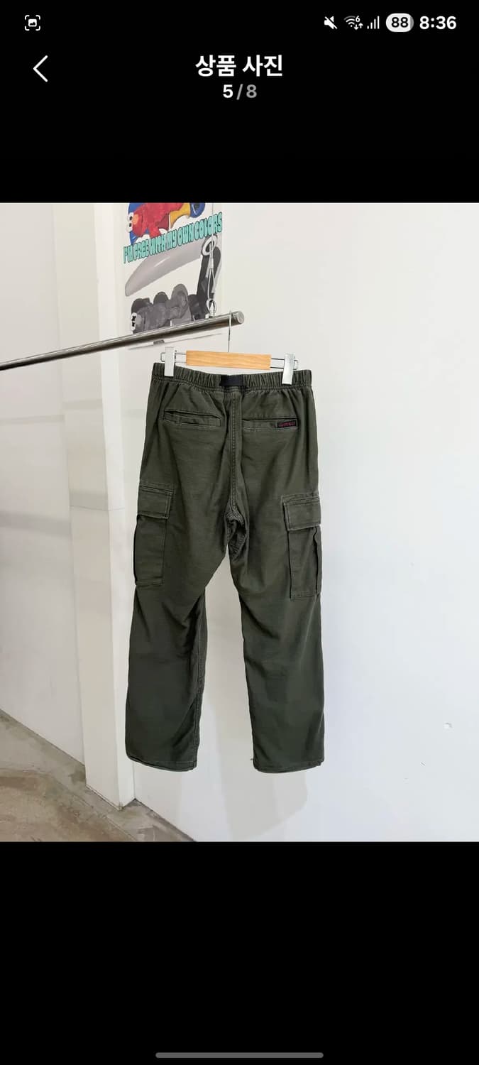 그라미치 카고바지 올리브 30 상품이미지5