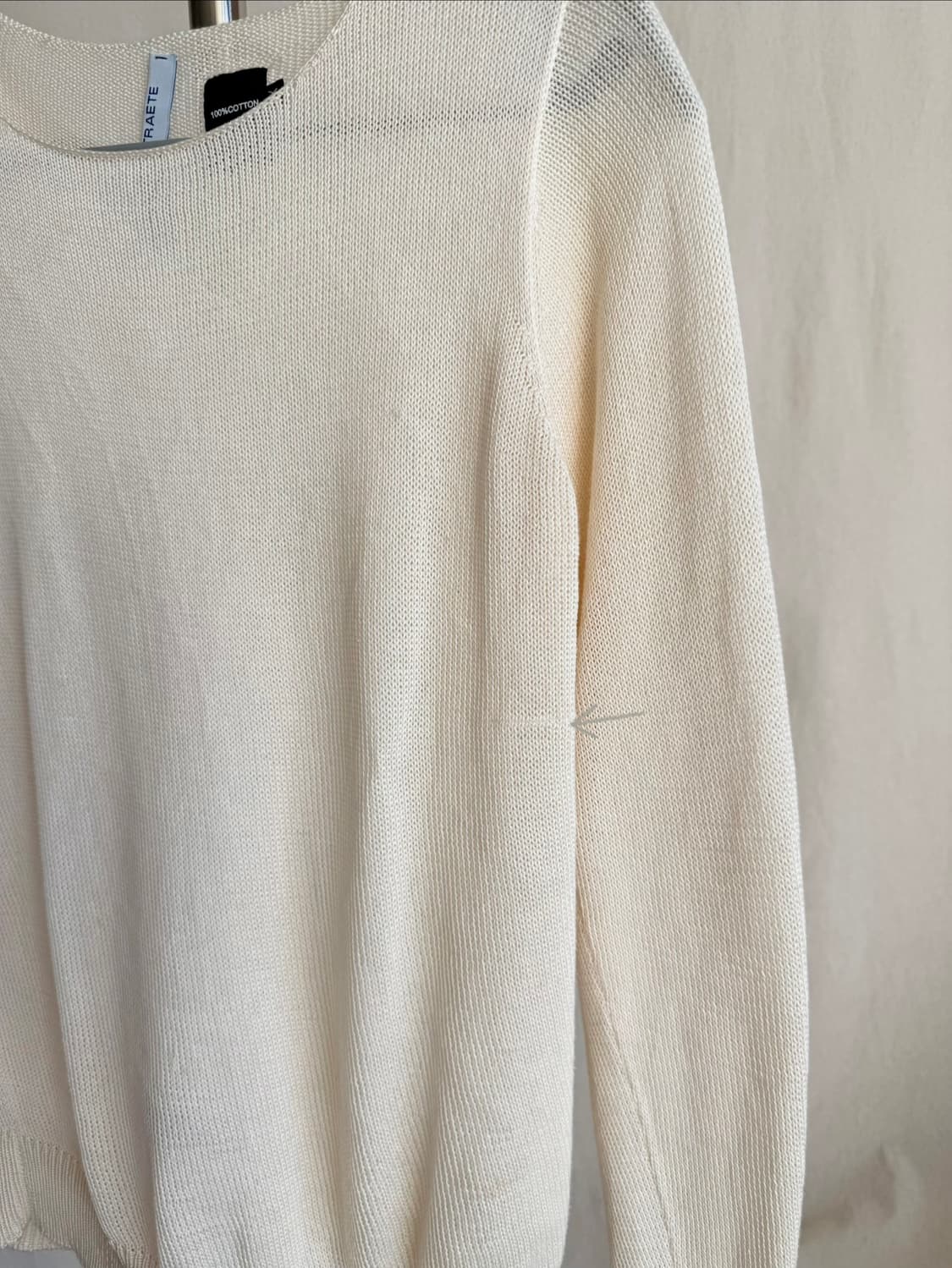 Thibault Van Der Straete 아이보리 코튼 니트 상품이미지6