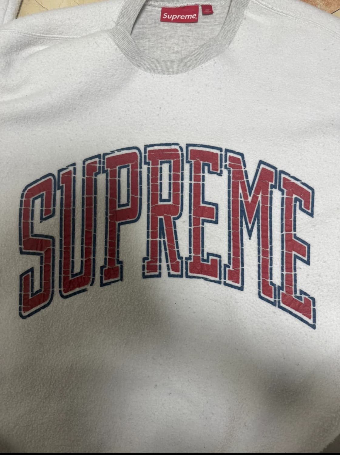 슈프림 인사이드 아웃 크루넥 애쉬 그레이 색상 XL 사이즈     상품이미지3