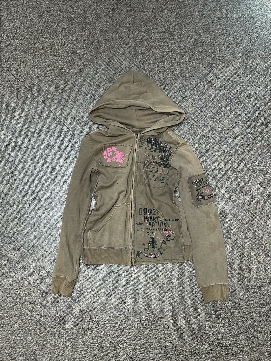펑크 락시크 Vintage hoodie 빈티지 후드집업  상품이미지1