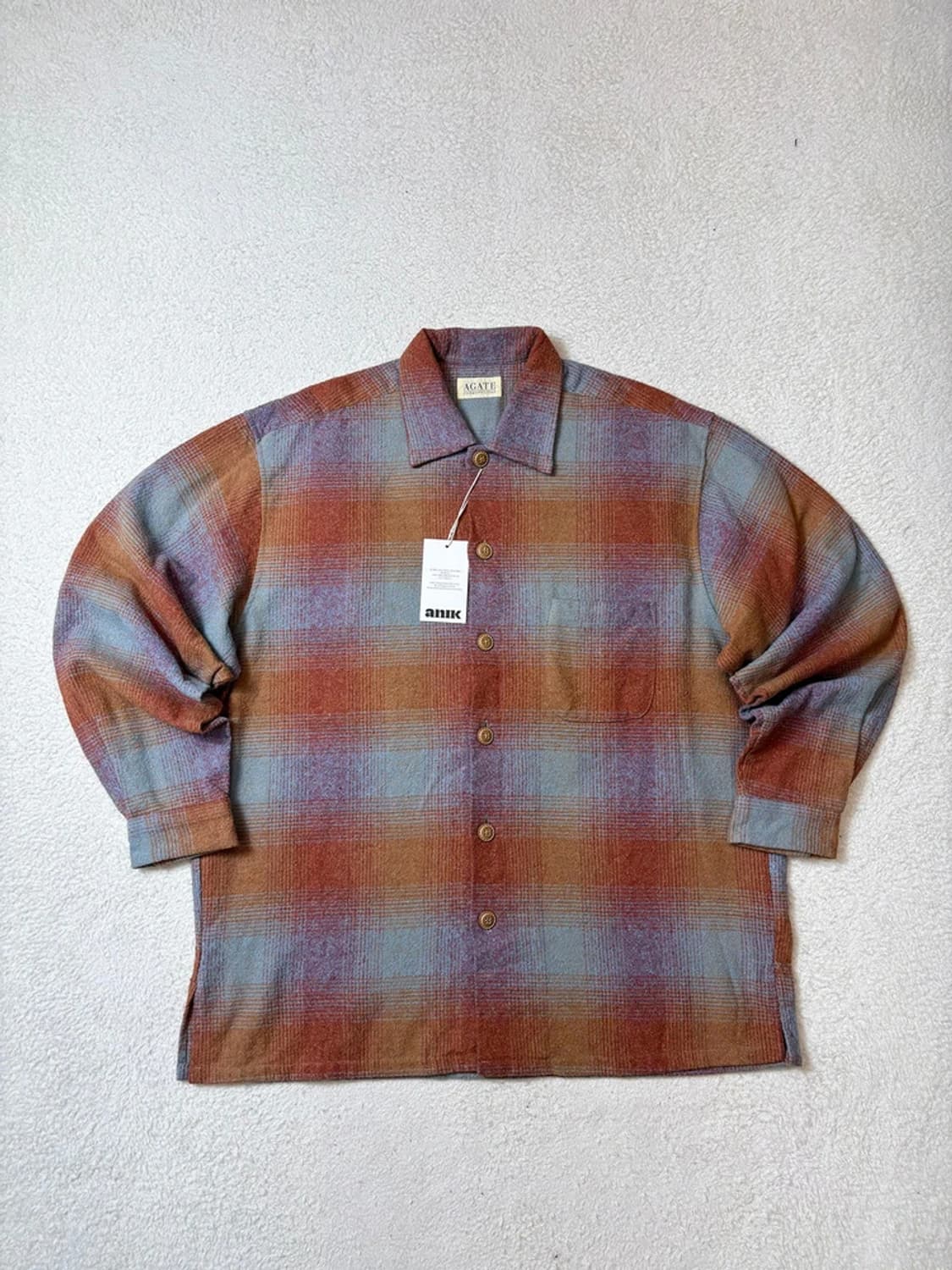 Agate Cosmopolitan 00's 재팬  체크 남방 PN6484 상품이미지1