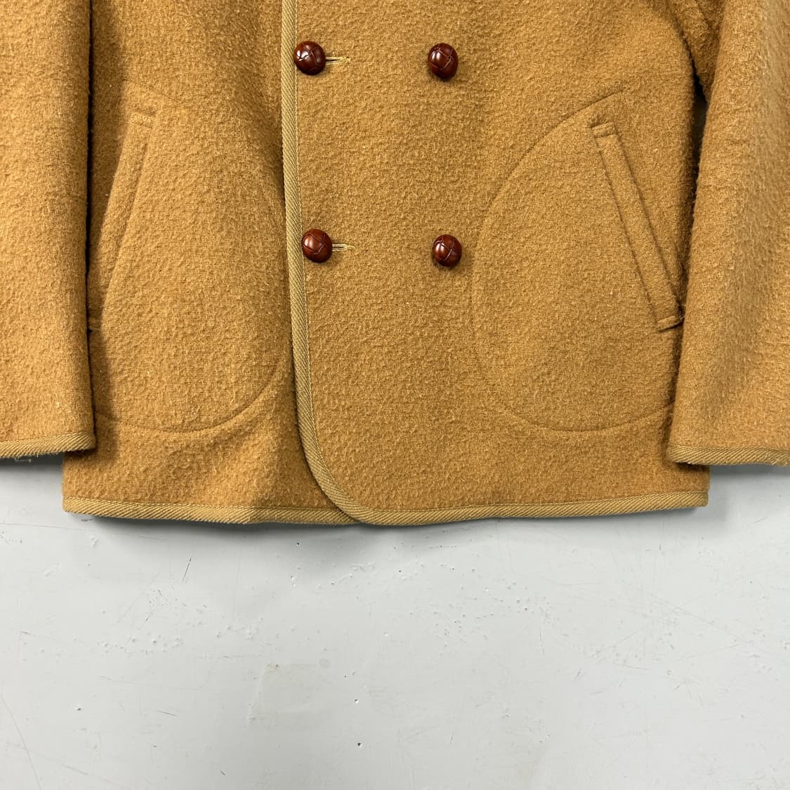 단톤 베이지 더블 후드 코트  상품이미지3