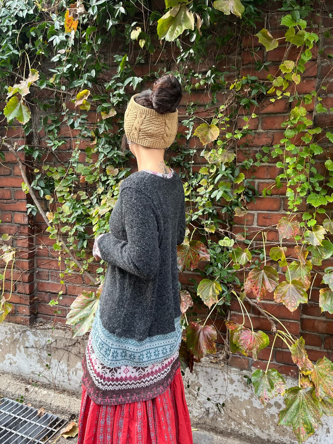 눈꽃 패턴 포인트 원피스 상품이미지3