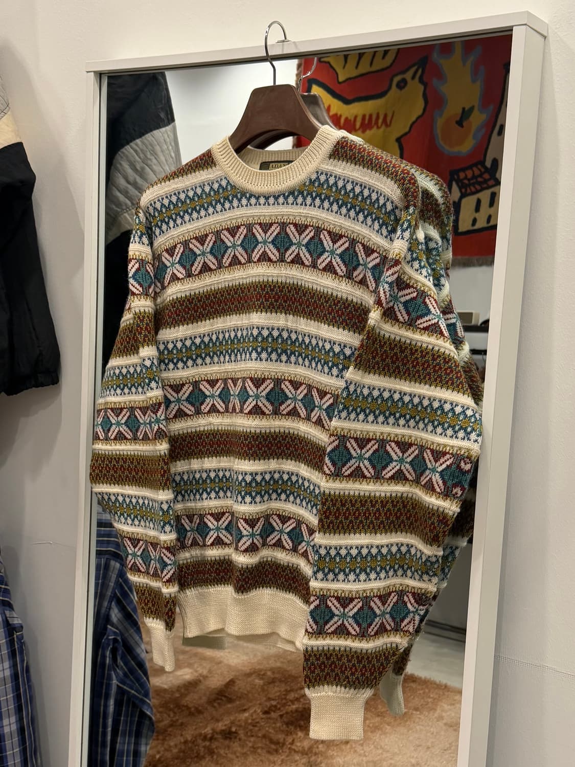 Vtg 빈티지 노르딕 울 니트 상품이미지1