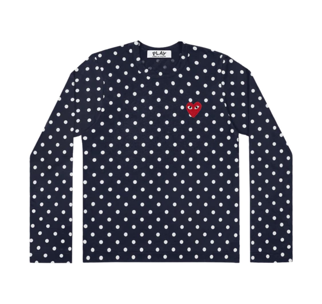 꼼데가르송 도트 롱슬리브 xs 상품이미지1