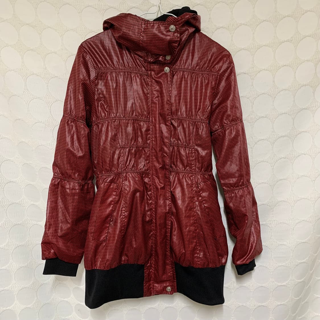 vintage 레드 하운드투스 체크 바람막이 상품이미지4