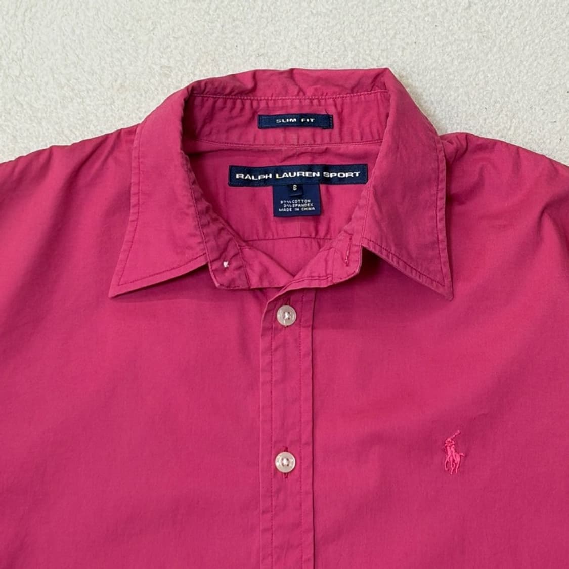 POLO RALPH LAUREN 스포츠 슬림핏 코튼 셔츠 8 상품이미지3