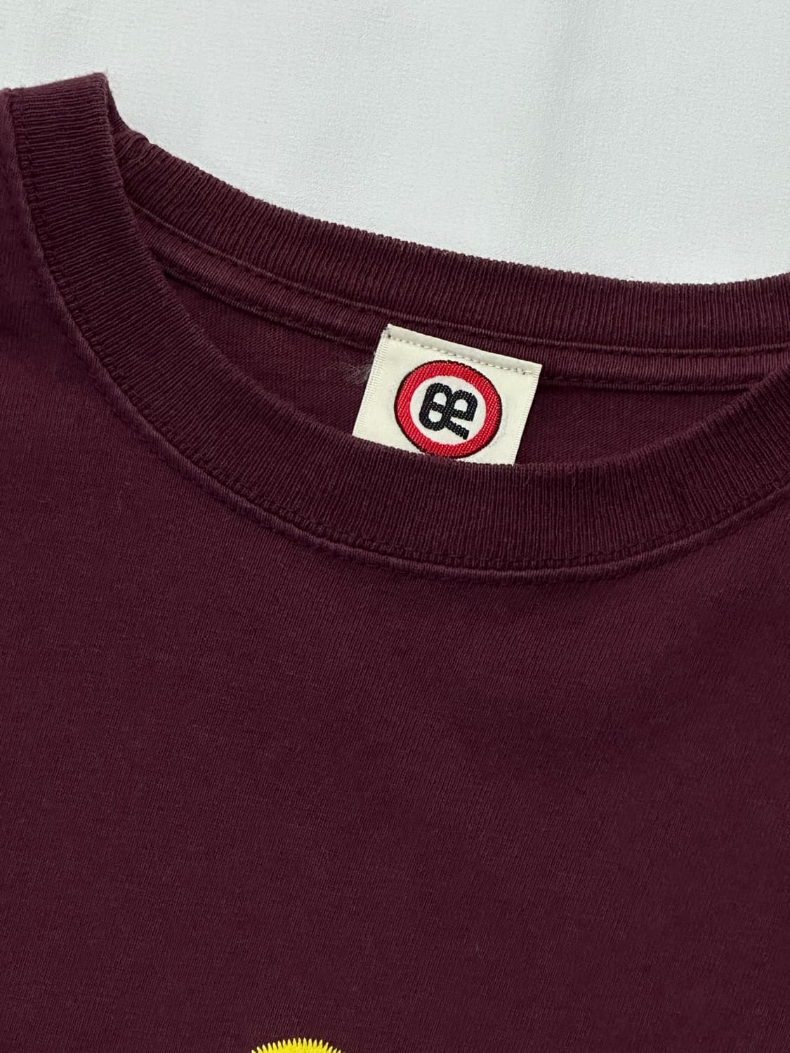 재팬 빈티지 REDBRO 병아리 캐릭터 반팔티셔츠 버건디 브라운  상품이미지4