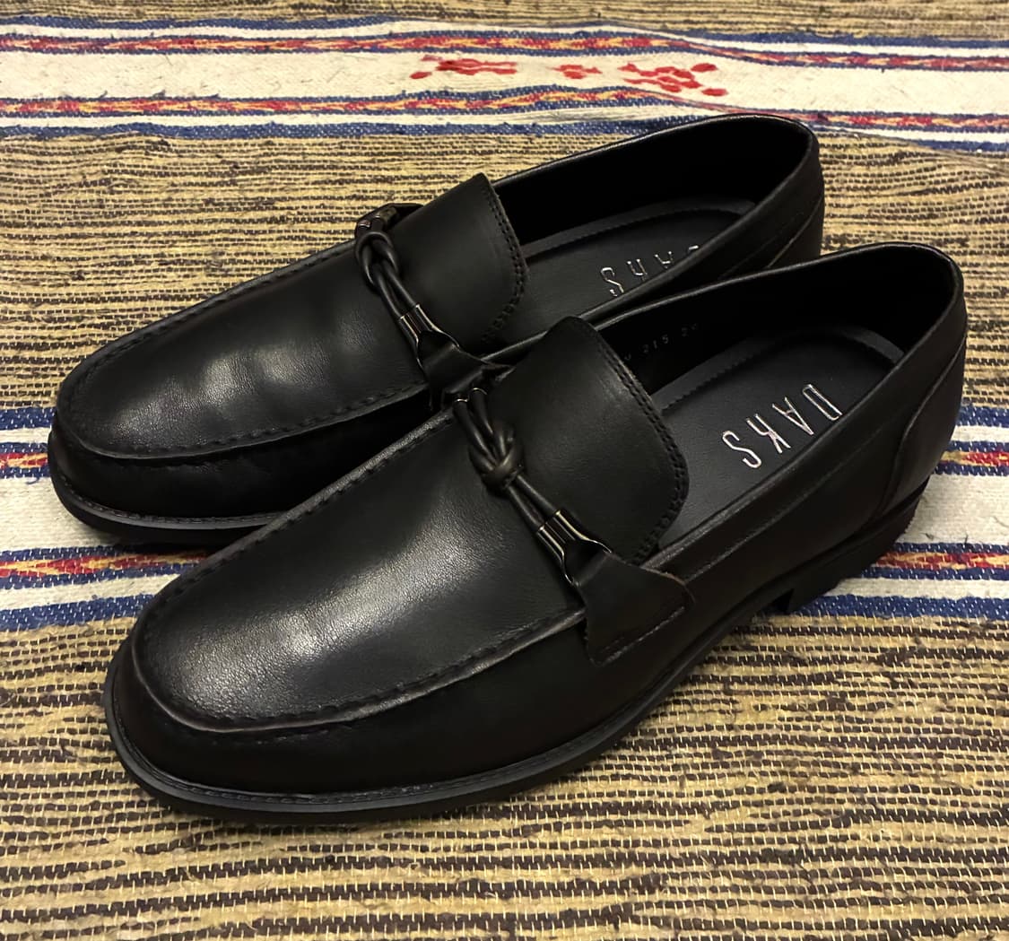 (260)DAKS 닥스 세미캐주얼 쿠셔닝 경량 가죽 로퍼 구두 블랙 상품이미지1