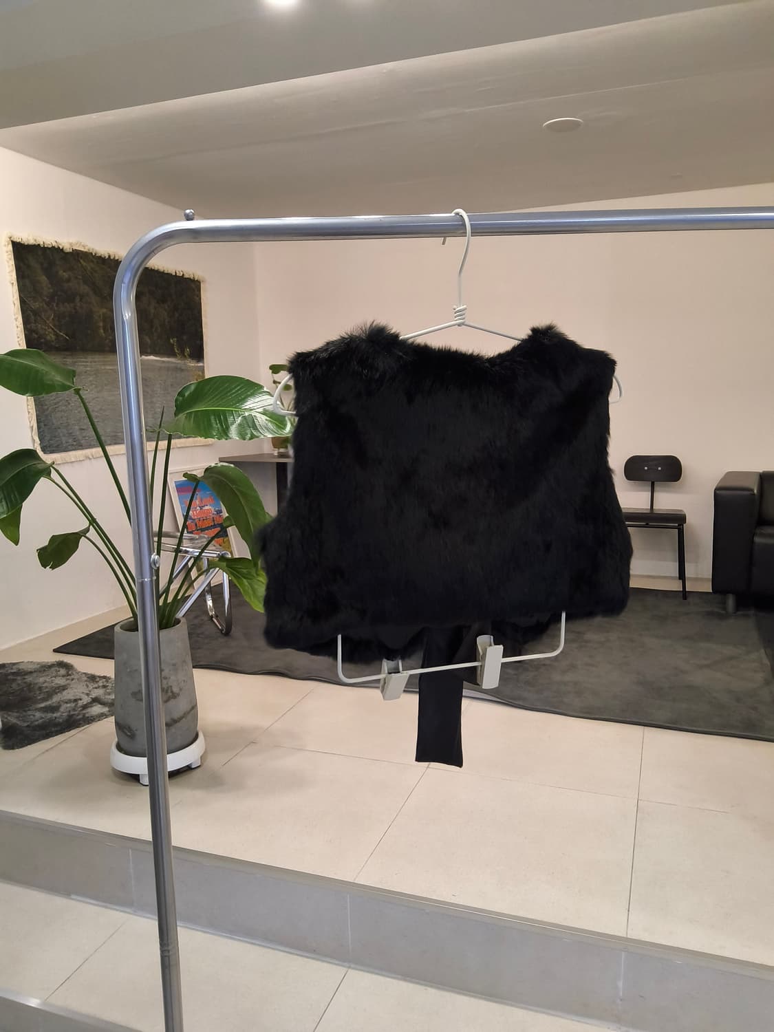 블랙퍼 조끼  리본장식 상품이미지3