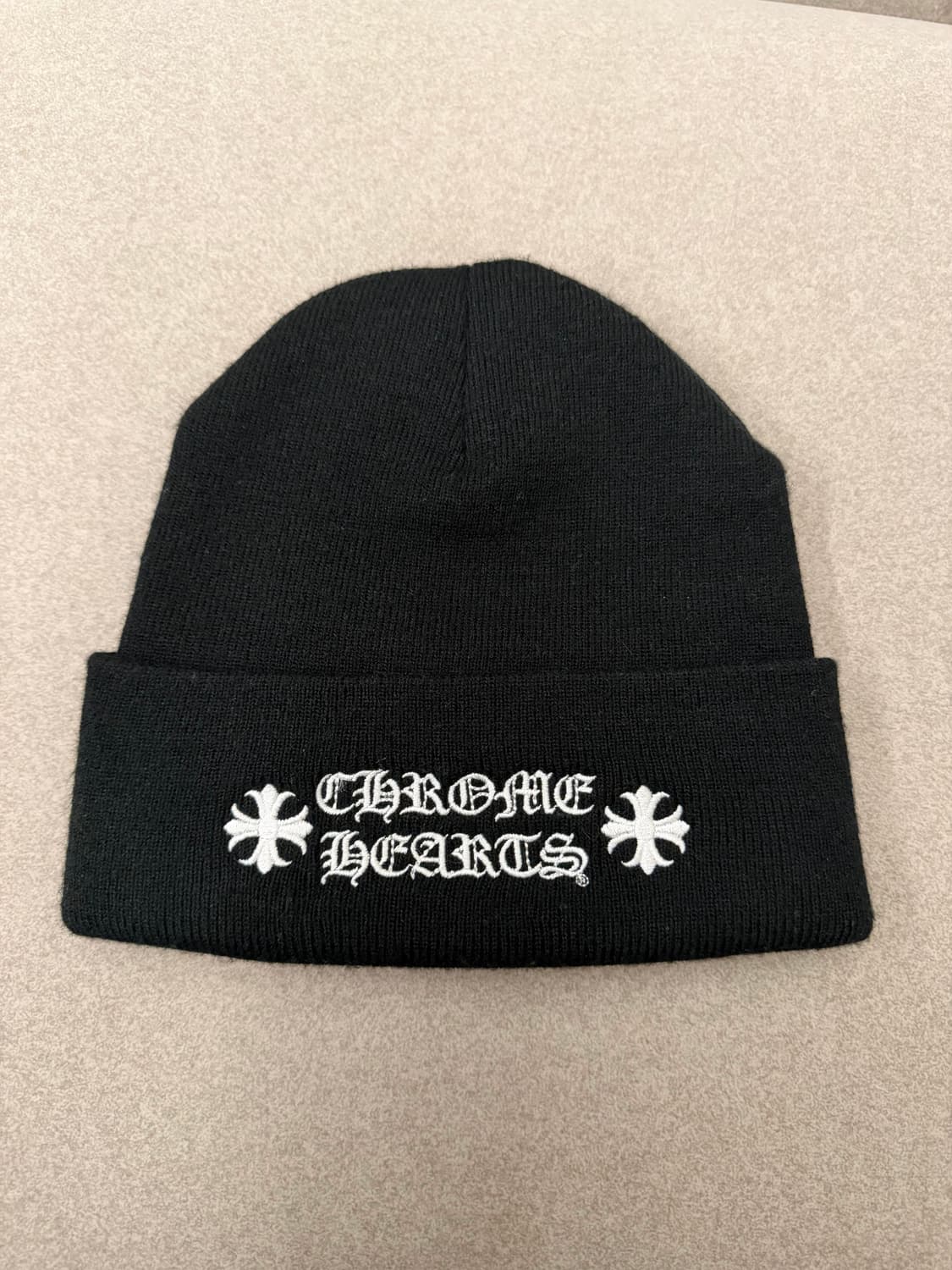 크롬하츠 로고 비니 블랙 상품이미지1