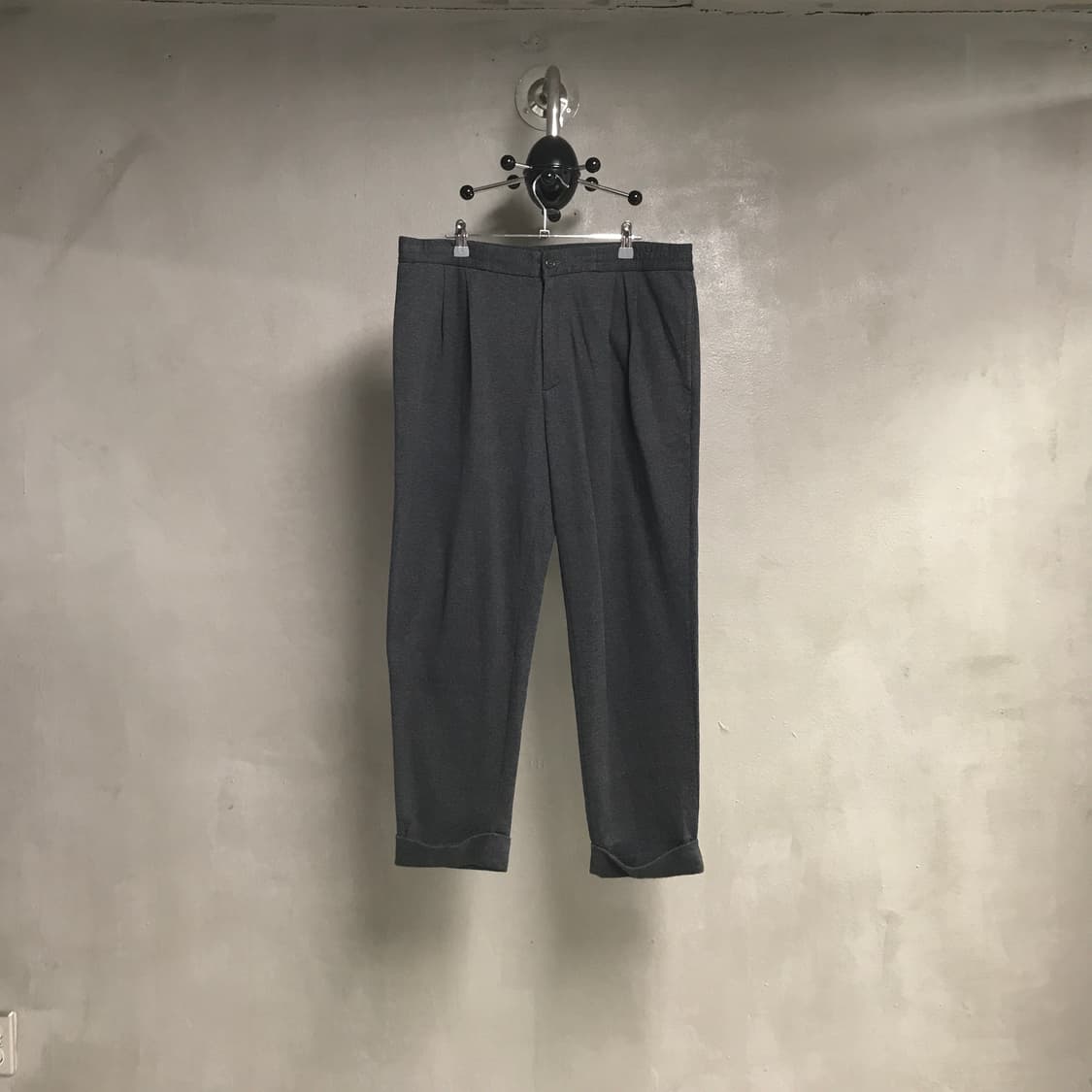 폴로 랄프로렌 헤링본 투턱 울 슬랙스 L 상품이미지1