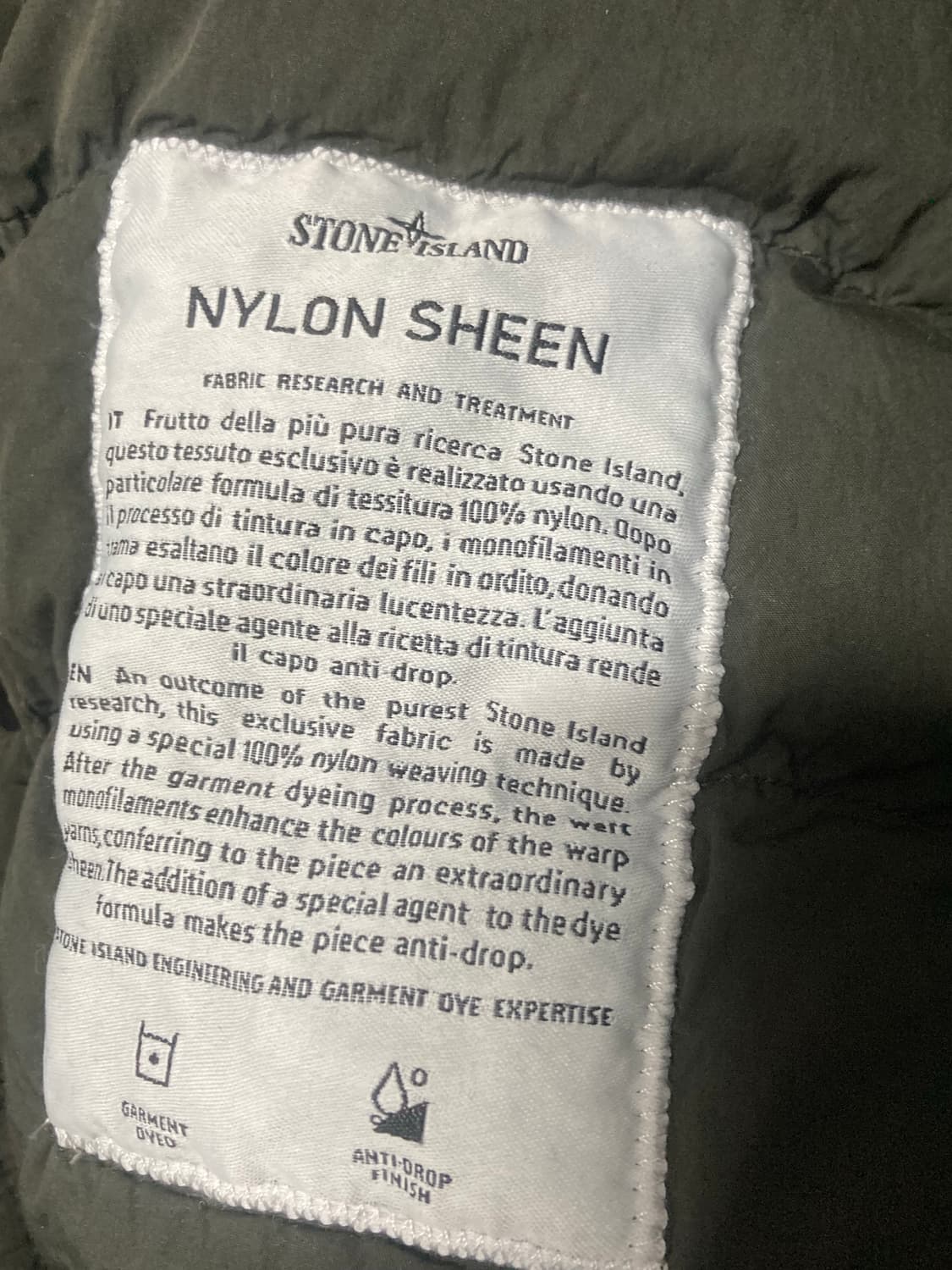 [S] 스톤아일랜드 나일론씬 구스다운 자켓 상품이미지3