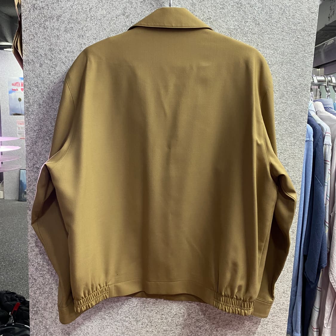 입생로랑 YSL로고 베이지 블루종 자켓 B4110 상품이미지6