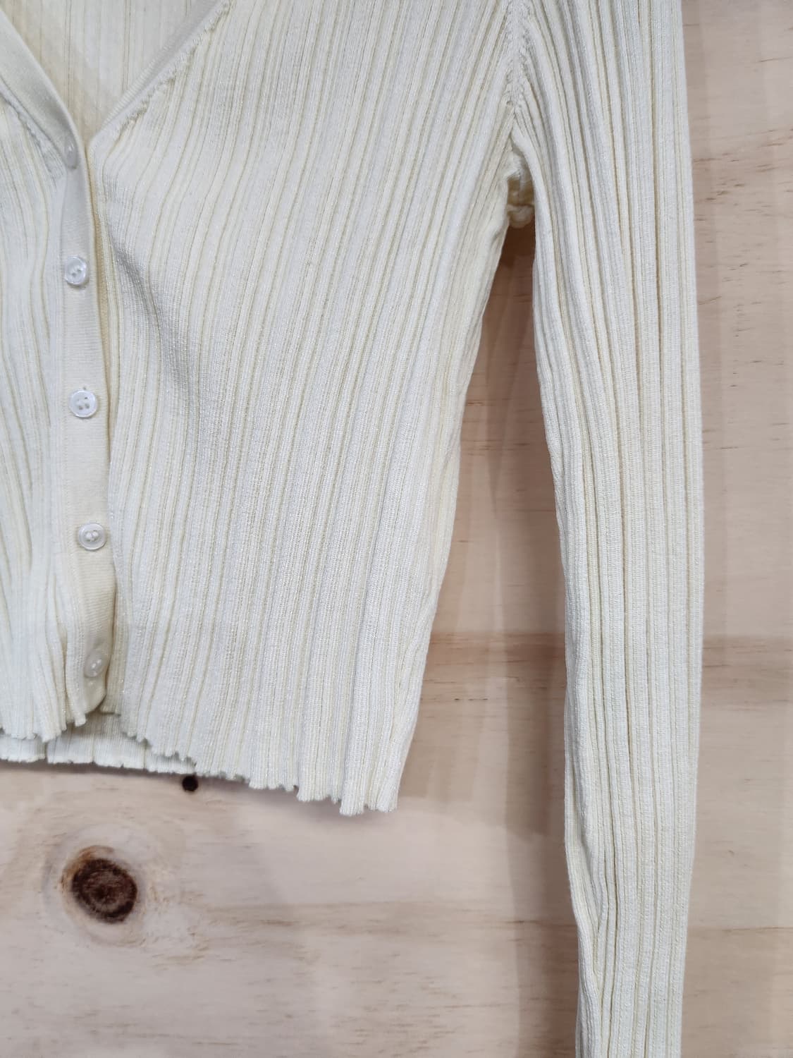 234) 앤아더스토리즈 크롭 골지 가디건 상품이미지3