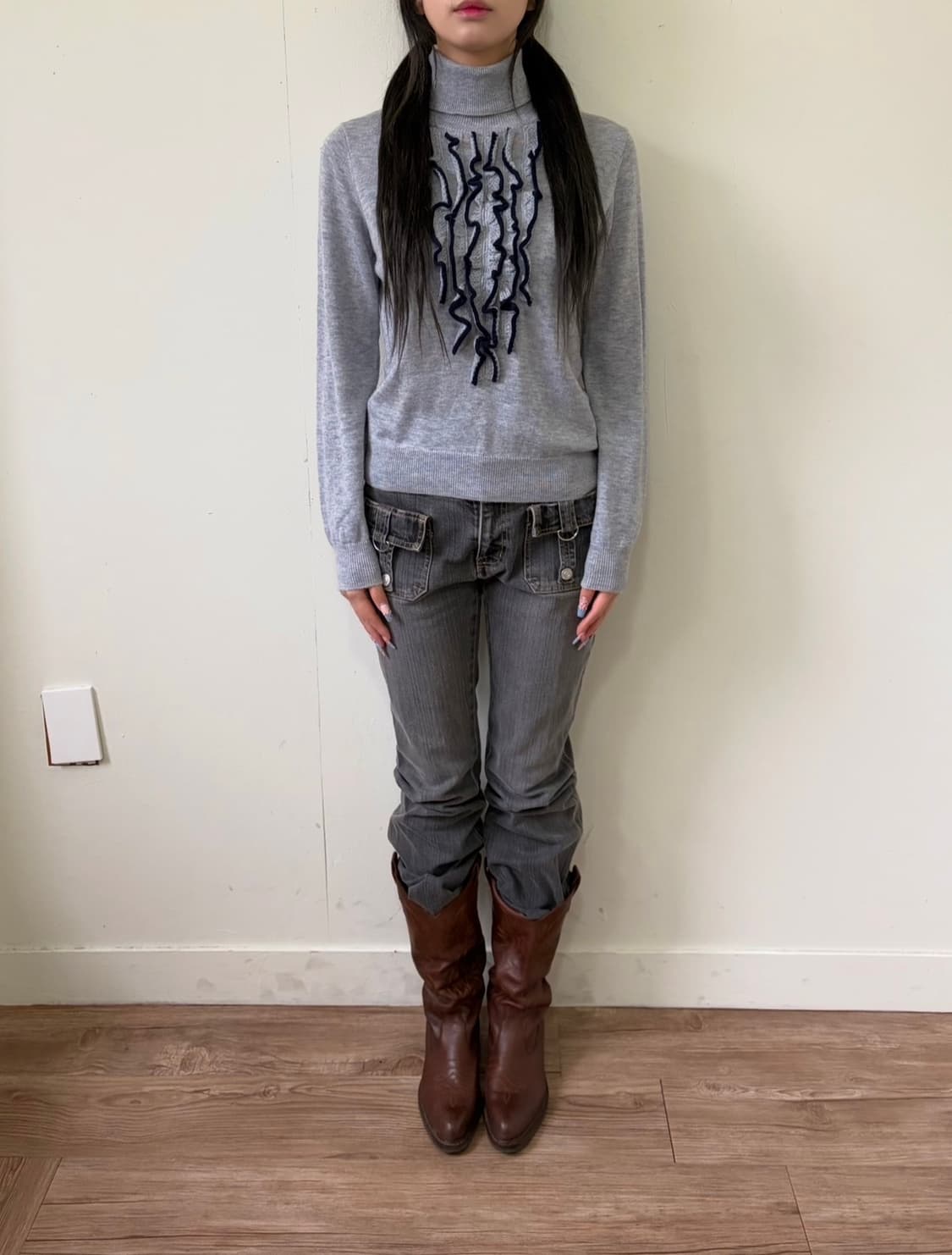 Massimo 프릴 터틀넥 상품이미지6