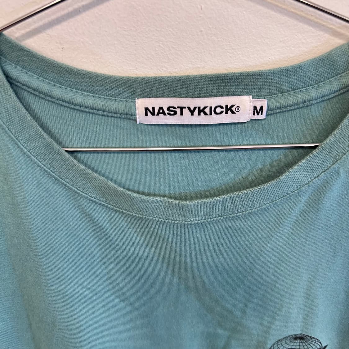 NASTYKICK 지구본 백프린팅 오버핏 반팔티 상품이미지3