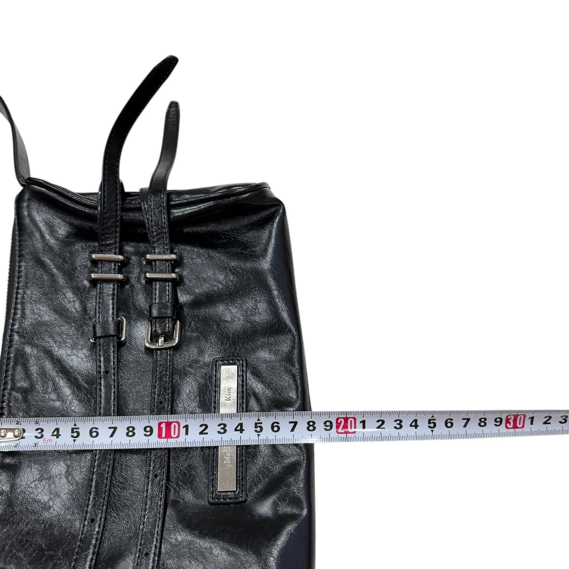 마뗑킴 더블 벨티드 스트랩 미니백 블랙 상품이미지6