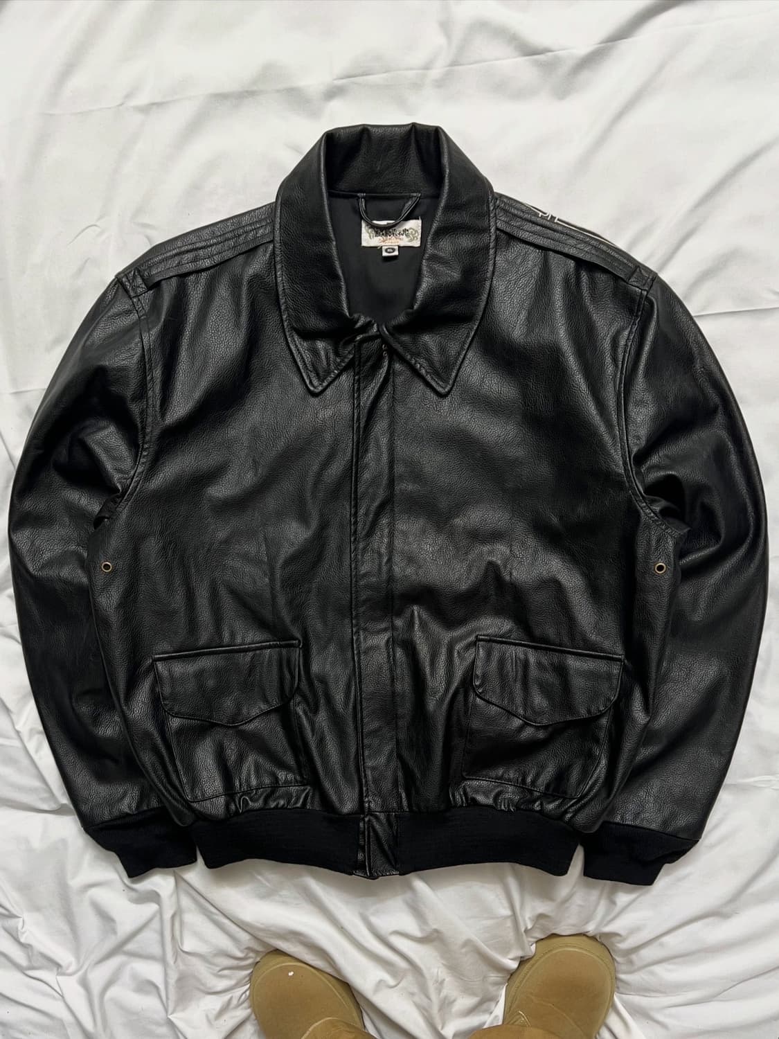 카라쿠리 타마시 스카쟌 가죽자켓 상품이미지2