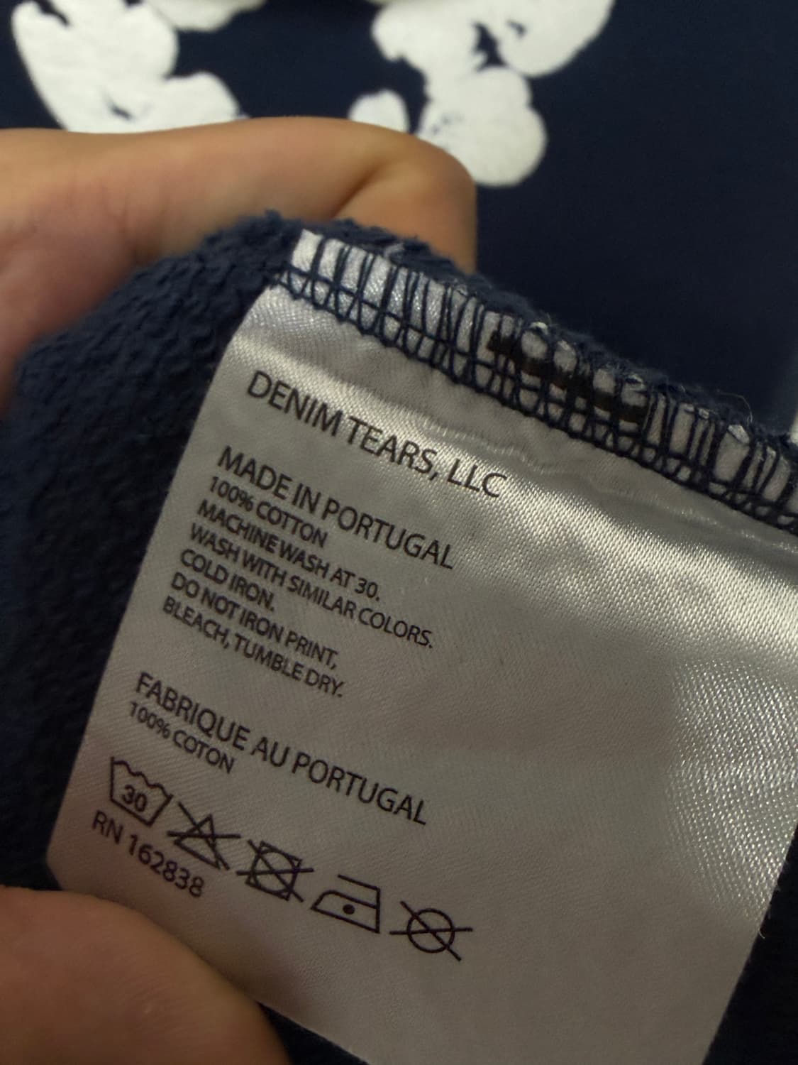 데님티어스 후드 네이비 L 상품이미지3