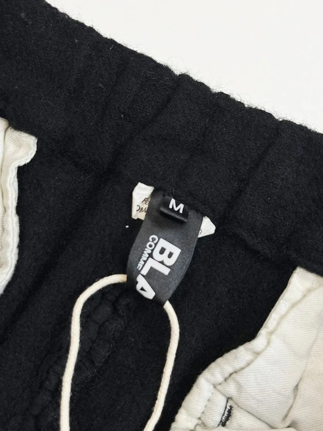 꼼데가르송블랙 집플라이 울 배기 팬츠 PN4173 상품이미지7