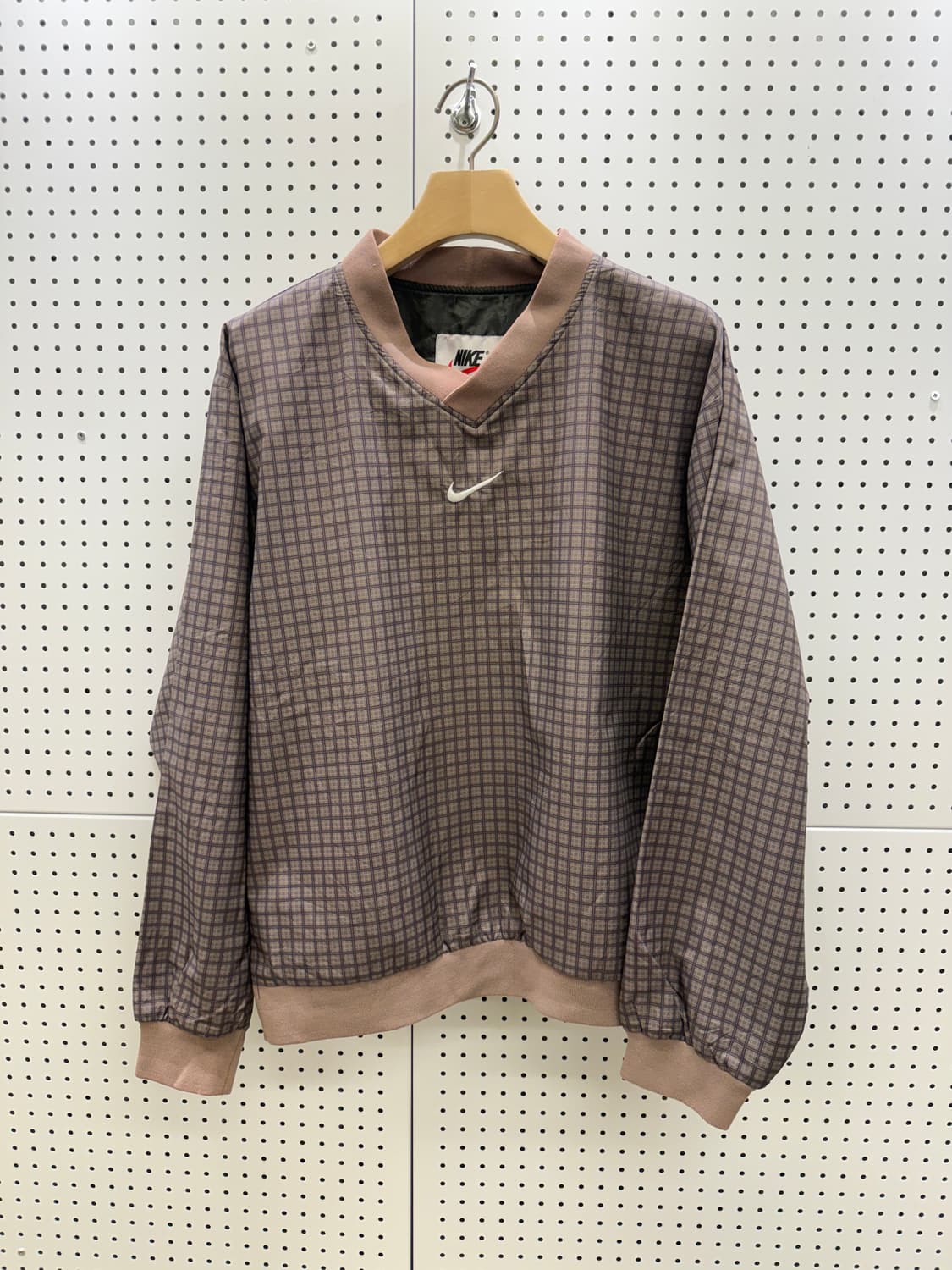 나이키 빈티지 체크 V넥 풀오버 U811 상품이미지2